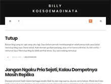 Tablet Screenshot of billykoesoemadinata.com